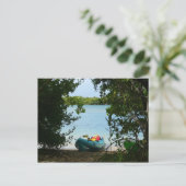 Kayaking in St. Thomas US Maagdeneilanden Briefkaart (Staand voorkant)