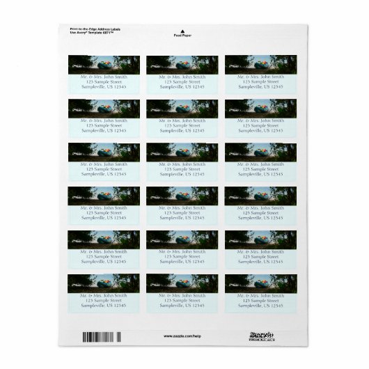 Kayaking in St. Thomas US Maagdeneilanden Etiket (Full Sheet)