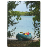 Kayaking in St. Thomas US Maagdeneilanden Klembord (Achterkant)