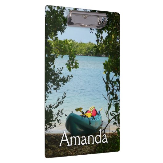 Kayaking in St. Thomas US Maagdeneilanden Klembord (Rechts)