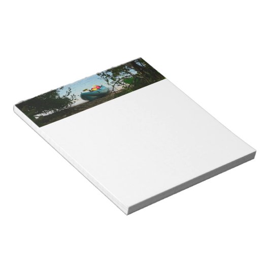 Kayaking in St. Thomas US Maagdeneilanden Notitieblok (Schuin)