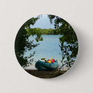 Kayaking in St. Thomas US Maagdeneilanden Ronde Button 5,7 Cm