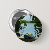 Kayaking in St. Thomas US Maagdeneilanden Ronde Button 5,7 Cm (Voorkant /achterkant)