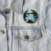 Kayaking in St. Thomas US Maagdeneilanden Ronde Button 5,7 Cm (In situ)