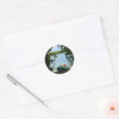 Kayaking in St. Thomas US Maagdeneilanden Ronde Sticker (Envelop)