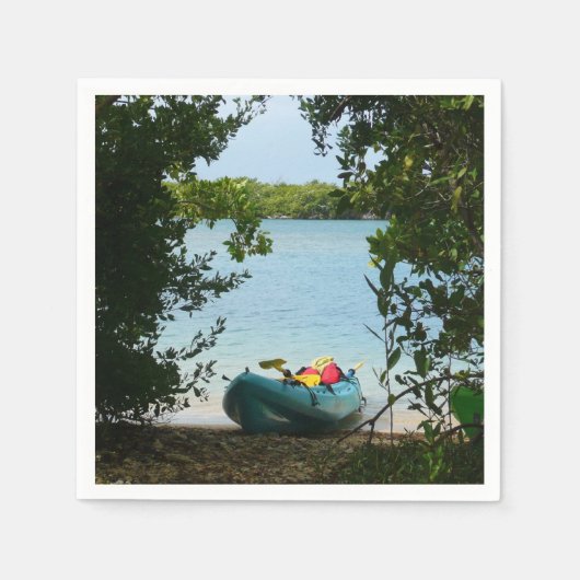 Kayaking in St. Thomas US Maagdeneilanden Servet (Voorkant)