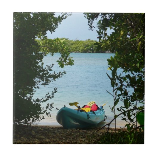 Kayaking in St. Thomas US Maagdeneilanden Tegeltje (Voorkant)