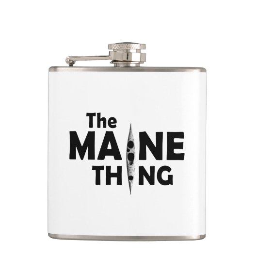 Kayaking is de Maine Ding Heupfles (Voorkant)