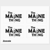 Kayaking is de Maine Ding Rechthoekige Sticker (Vel)