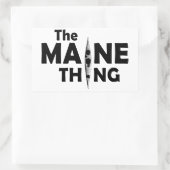 Kayaking is de Maine Ding Rechthoekige Sticker (Tas)