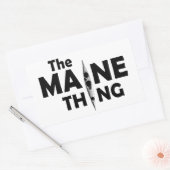Kayaking is de Maine Ding Rechthoekige Sticker (Envelop)