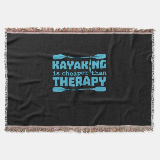 Kayaking is goedkoper dan therapie deken (Voorkant)