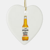 Kayaking is mijn gelukkige uur keramisch ornament (Rechts)