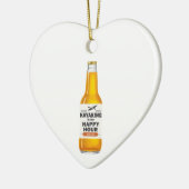 Kayaking is mijn gelukkige uur keramisch ornament (Links)