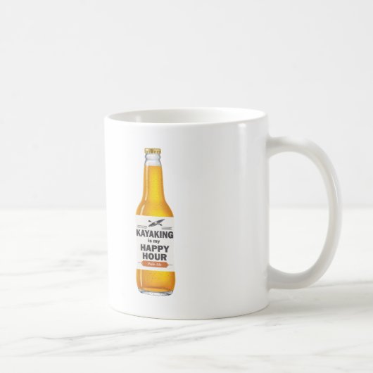 Kayaking is mijn gelukkige uur koffiemok (Rechts)