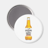 Kayaking is mijn gelukkige uur magneet (Voorkant / Achterkant)