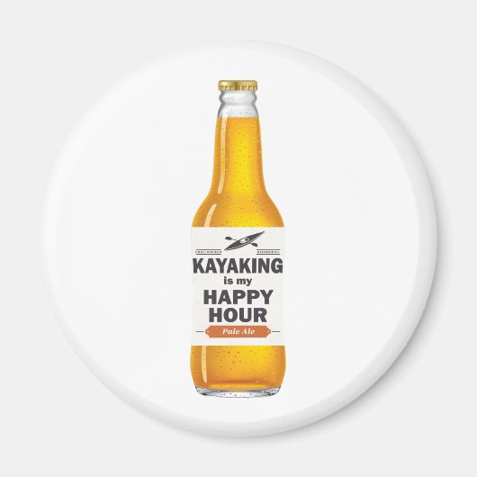 Kayaking is mijn gelukkige uur magneet (Voorkant)