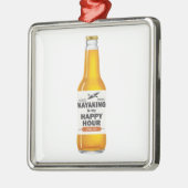 Kayaking is mijn gelukkige uur metalen ornament (Links)