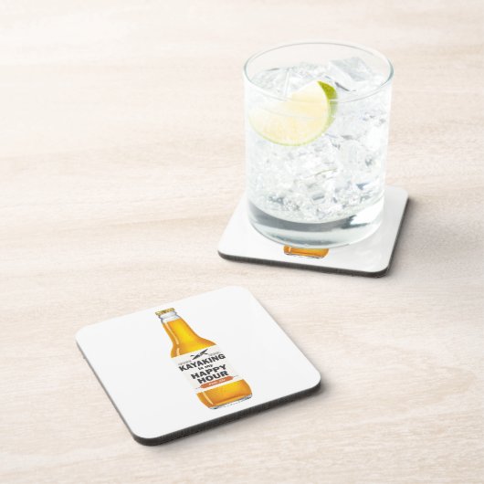 Kayaking is mijn gelukkige uur onderzetter (Rechterzijde)