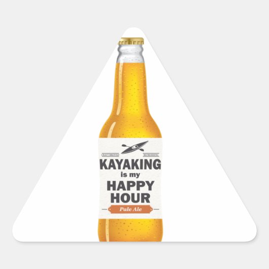Kayaking is mijn gelukkige uur sticker (Voorkant)