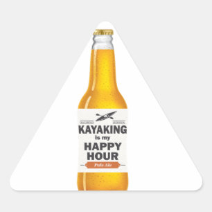 Kayaking is mijn gelukkige uur sticker