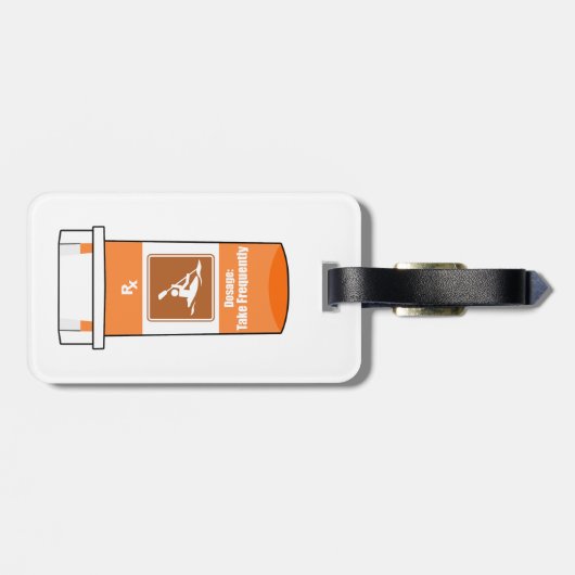 Kayaking is mijn geneesmiddel bagagelabel (Achterkant horizontaal)