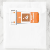 Kayaking is mijn geneesmiddel rechthoekige sticker (Tas)