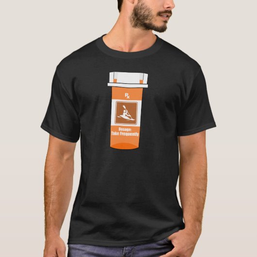Kayaking is mijn geneesmiddel t-shirt (Voorkant)