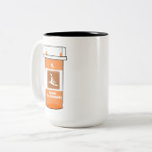 Kayaking is mijn geneesmiddel tweekleurige koffiemok (Voorkant links)