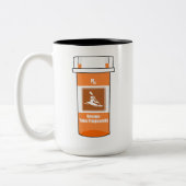 Kayaking is mijn geneesmiddel tweekleurige koffiemok (Links)