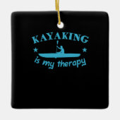 Kayaking is mijn therapie keramisch ornament (Voorkant)