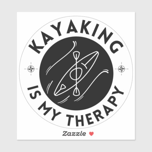 Kayaking is mijn therapie sticker (Vel)