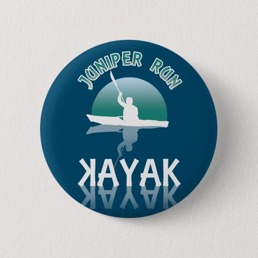 Kayaking Juniper run - Kayak Ronde Button 5,7 Cm (Voorkant)