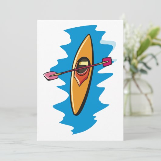 Kayaking Kaart (Staand voorkant)