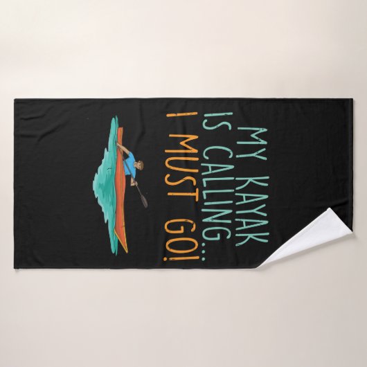 Kayaking Kayak Gift Badhanddoek (Badhanddoek)