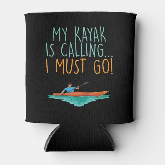 Kayaking Kayak Gift Blikjeskoeler (Voorkant)