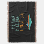 Kayaking Kayak Gift Deken (Voorkant Verticaal)