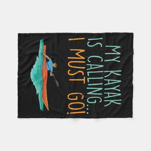 Kayaking Kayak Gift Fleece Deken (Voorkant (Horizontaal))