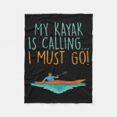 Kayaking Kayak Gift Fleece Deken (Voorkant)