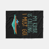 Kayaking Kayak Gift Fleece Deken (Voorkant (Horizontaal))
