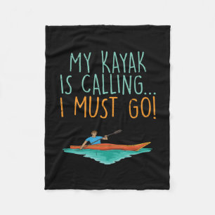 Kayaking Kayak Gift Fleece Deken