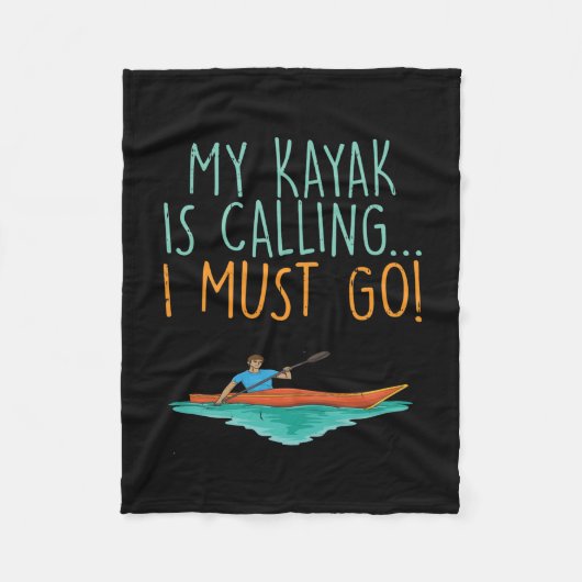 Kayaking Kayak Gift Fleece Deken (Voorkant)