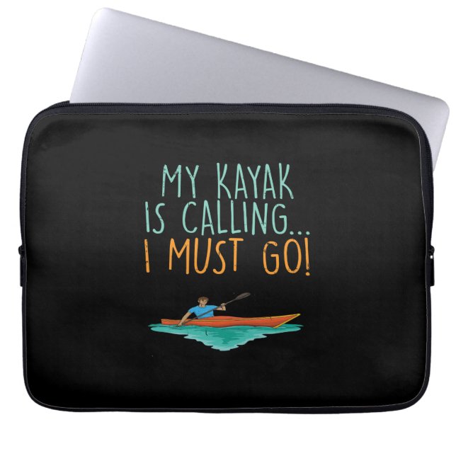 Kayaking Kayak Gift Laptop Sleeve (Voorkant)