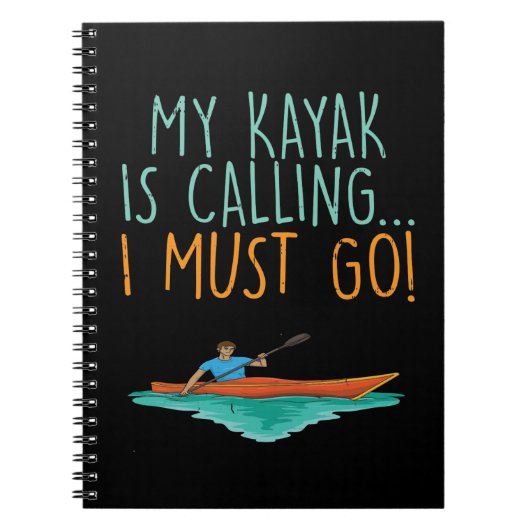 Kayaking Kayak Gift Notitieboek (Voorkant)