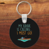 Kayaking Kayak Gift Sleutelhanger (Voorkant)