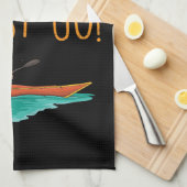 Kayaking Kayak Gift Theedoek (Quarter Fold)