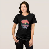 Kayaking Kayak Paddling Tri-Blend Shirt (Voorkant volledig)