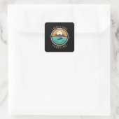 Kayaking Kayak Paddling Vierkante Sticker (Tas)