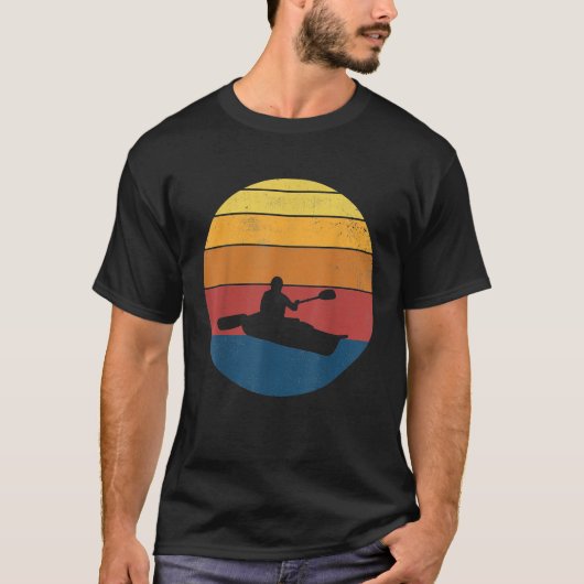 Kayaking Kayak Retro  Gift T-Shirt (Voorkant)