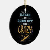 Kayaking Kayaker Keramisch Ornament (Rechts)